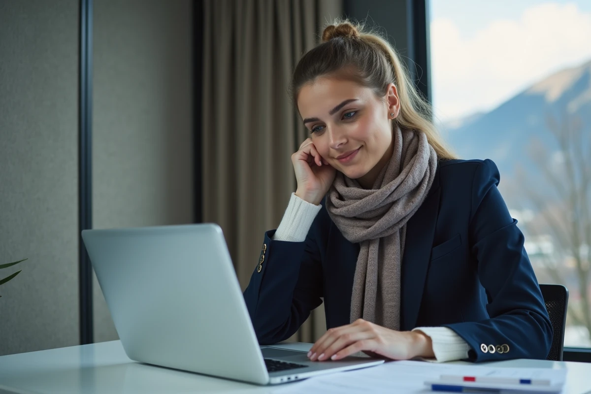 Femme professionnelle avec diplomes suisses et français